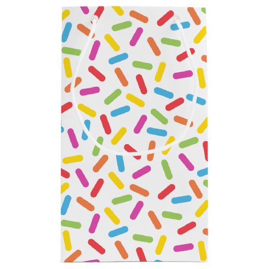 Rainbow Sprinkles Klein Cadeauzakje (Achterkant)
