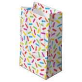 Rainbow Sprinkles Klein Cadeauzakje (Achterkant Gekanteld)