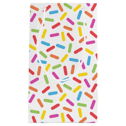 Rainbow Sprinkles Klein Cadeauzakje (Voorkant)