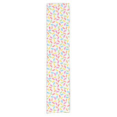 Rainbow Sprinkles Korte Tafelloper (Voorkant)