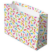 Rainbow Sprinkles Large Cadeautasje (Achterkant Gekanteld)