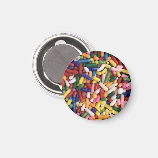 Rainbow Sprinkles Magneet (Voorkant / Achterkant)