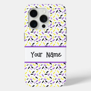 Rainbow Sprinkles Nonbinary Pride Flag iPhone 15 Pro Case