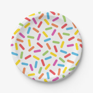 Rainbow Sprinkles Papieren Bordje
