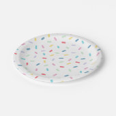 Rainbow Sprinkles Papieren Bordje (Gekanteld)