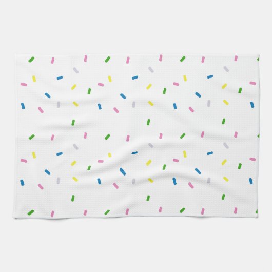 Rainbow Sprinkles Patroon Keuken Handdoek (Horizontaal)
