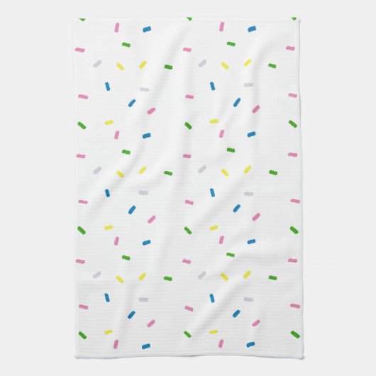Rainbow Sprinkles Patroon Keuken Handdoek (Verticaal)