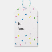 Rainbow Sprinkles Pattern Cadeaulabel (Voorkant)