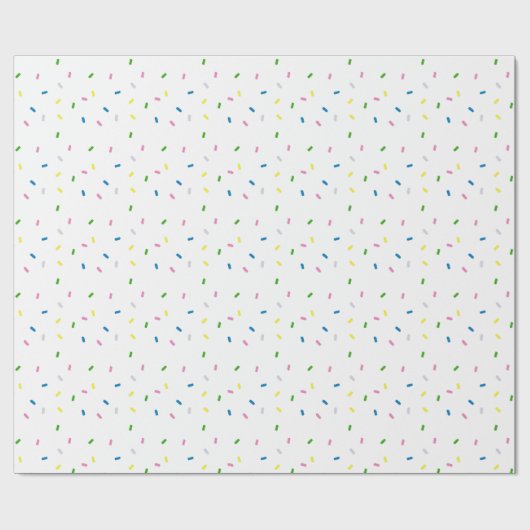 Rainbow Sprinkles Pattern Cadeaupapier (Vlak)