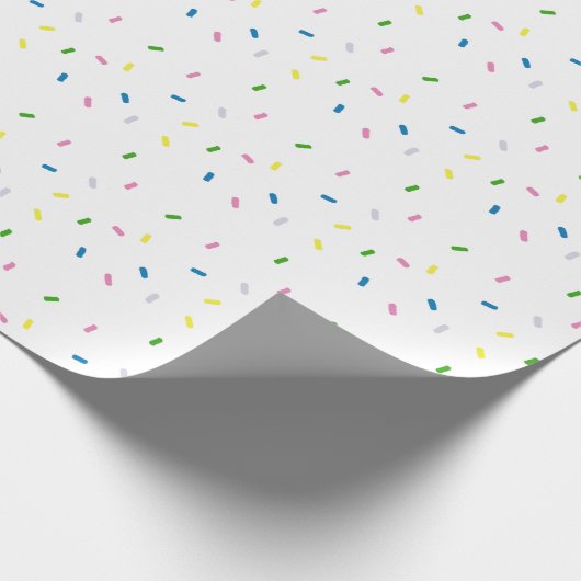 Rainbow Sprinkles Pattern Cadeaupapier (Hoek)