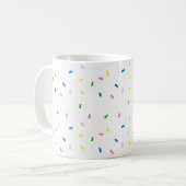Rainbow Sprinkles Pattern Coffee Mok (Voorkant links)