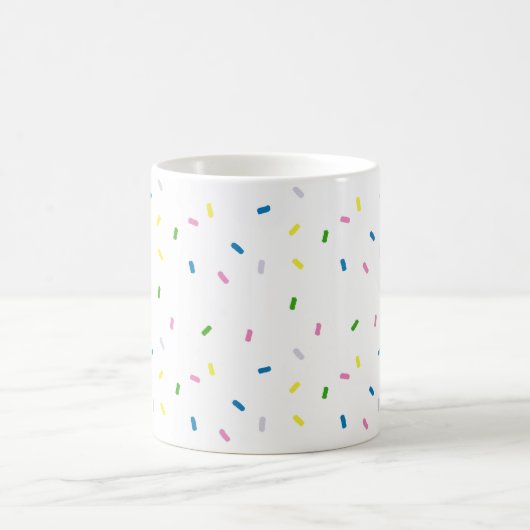 Rainbow Sprinkles Pattern Coffee Mok (Center)