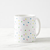 Rainbow Sprinkles Pattern Coffee Mok (Voorkant rechts)
