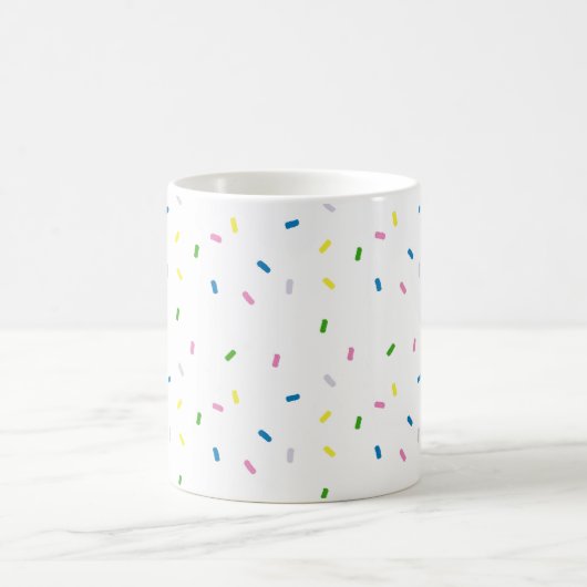 Rainbow Sprinkles Pattern Coffee Mok (Center)