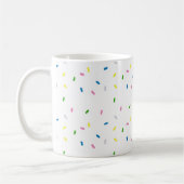 Rainbow Sprinkles Pattern Coffee Mok (Links)