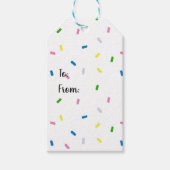 Rainbow Sprinkles Pattern Gift Labels Cadeaulabel (Voorkant)