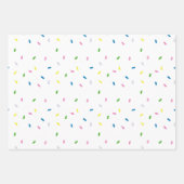 Rainbow Sprinkles Pattern Inpakpapier Vel (Voorkant 3)