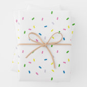 Rainbow Sprinkles Pattern Inpakpapier Vel (In situ)