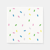 Rainbow Sprinkles Pattern Napkin Servet (Voorkant)