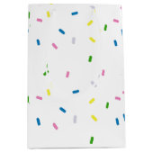 Rainbow Sprinkles Pattern Party Medium Cadeauzakje (Voorkant)