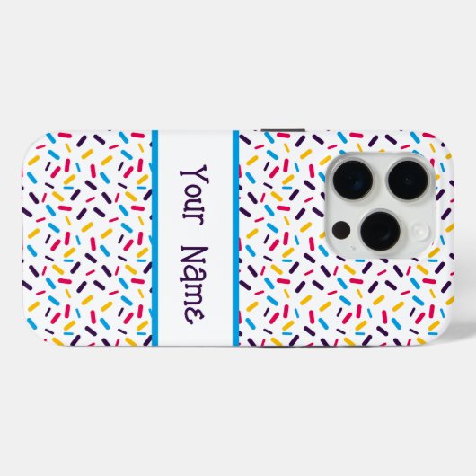 Rainbow Sprinkles Polyamory Pride Flag Case-Mate iPhone Case (Achterkant (horizontaal))