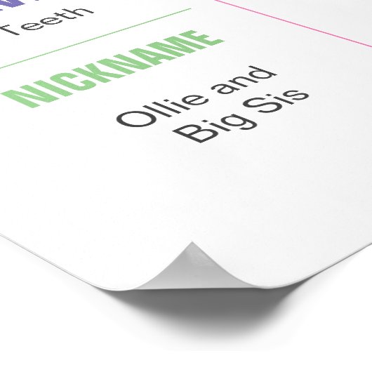 Rainbow Sprinkles poster voor derde verjaardag (Hoek)