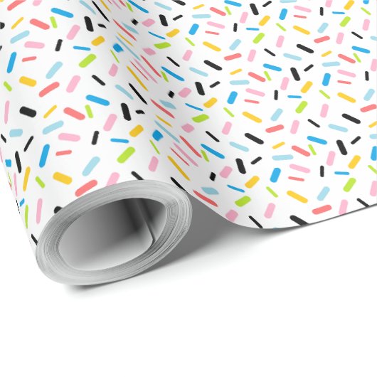Rainbow Sprinkles Queer Pride Flag Cadeaupapier (Rol Hoek)