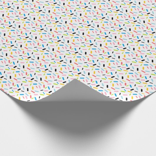 Rainbow Sprinkles Queer Pride Flag Cadeaupapier (Hoek)
