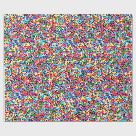 Rainbow Sprinkles Rainbow Jimmies Cadeaupapier (Vlak)