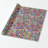 Rainbow Sprinkles Rainbow Jimmies Cadeaupapier (Uitgerold)