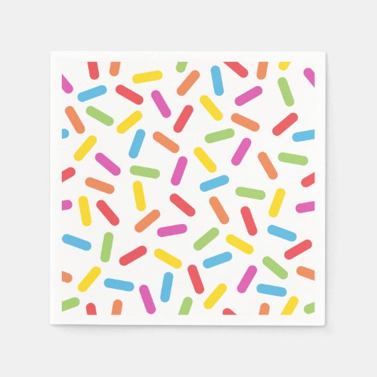 Rainbow Sprinkles Servetten (Voorkant)