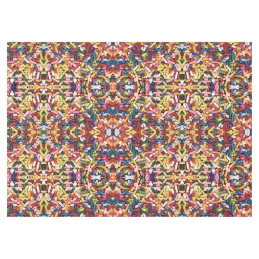 Rainbow Sprinkles Tafelkleed (Voorkant (Horizontaal))