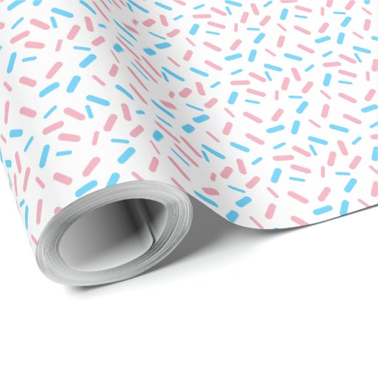 Rainbow Sprinkles Transgender Pride Vlag Cadeaupapier (Rol Hoek)