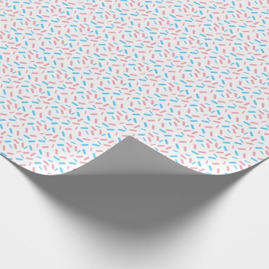 Rainbow Sprinkles Transgender Pride Vlag Cadeaupapier (Hoek)
