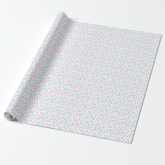Rainbow Sprinkles Transgender Pride Vlag Cadeaupapier (Uitgerold)
