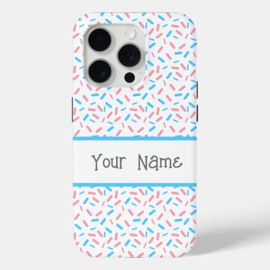 Rainbow Sprinkles Transgender Pride Vlag Case-Mate iPhone Case (Achterkant)