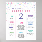 Rainbow Sprinkles tweede verjaardag poster (Voorkant)