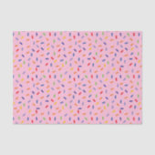 Rainbow Sprins Kleurrijke Confetti Licht Roze Tissuepapier (Voorkant)