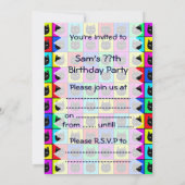 Rainbow Square Cat Pattern Kaart (Achterkant)