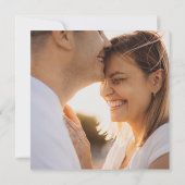 Rainbow Square Photo Wedding van Modern Retro 70 Kaart (Achterkant)