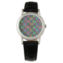 Rainbow Squares Mode Horloge door Julie Everhart
