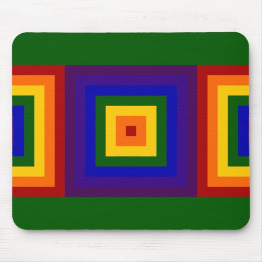 Rainbow Squares Muismat (Voorkant)