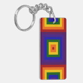 Rainbow Squares sleutelhanger (Voorkant Links)