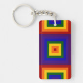 Rainbow Squares sleutelhanger (Voorkant)