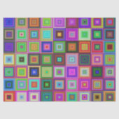 Rainbow Squares tissue papier (Voorkant)