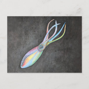 Rainbow Squid Briefkaart