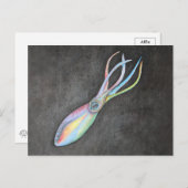 Rainbow Squid Briefkaart (Voorkant / Achterkant)