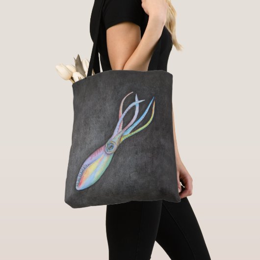 Rainbow Squid Canvas tas (Dichtbij)