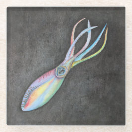 Rainbow Squid Glass Onderzetter
