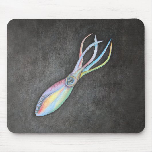 Rainbow Squid Mousepad Muismat (Voorkant)